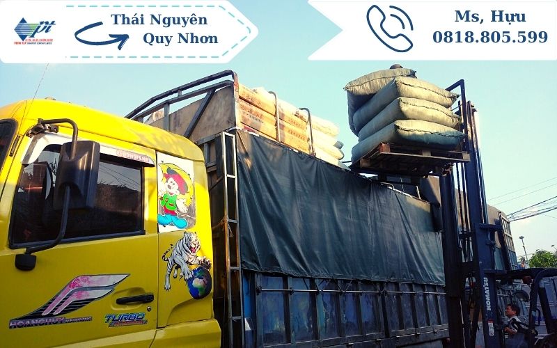 Chành xe gửi hàng từ Thái Nguyên đi Quy Nhơn