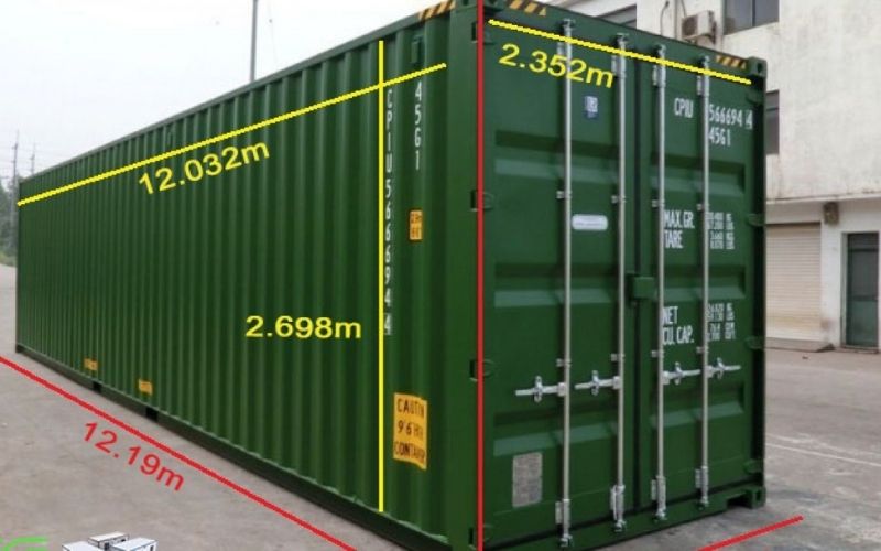 Phân loại container 40 feet